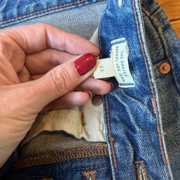 Madewell The Darted Barrel-leg jean - Picture 3 of 4
